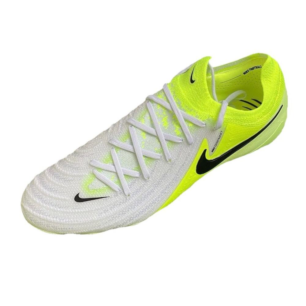 Nike Phantom GX 2 Elite AG Metallic Silver Volt HF4357-003 Men’s Size 8 Soccer